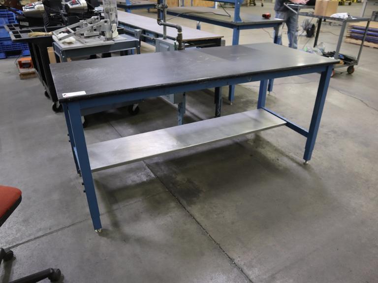 Work Bench Adjustable Height, Lower Shelf- Auction Item