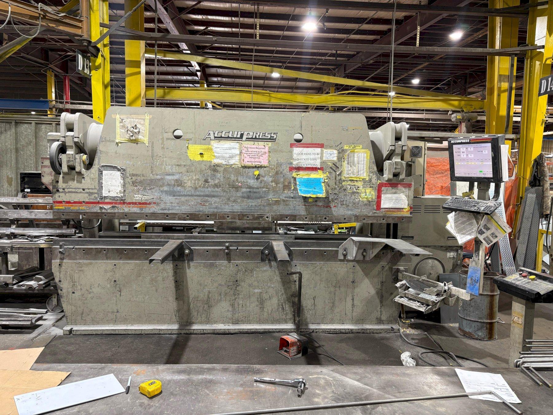 1 - PREOWNED ACCURPRESS ADVANTAGE CNC 12' X 175 TON PRESS BRAKE, MODEL #: 717512, S/N: 8415, YEAR: 2004