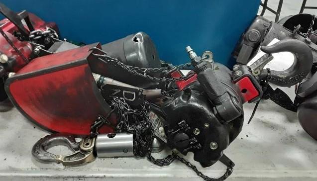 1 - PREOWNED ARO 1/2 TON AIR HOIST, MODEL #: 7756E-1C15-C110, S/N: SPH041-0110-05
