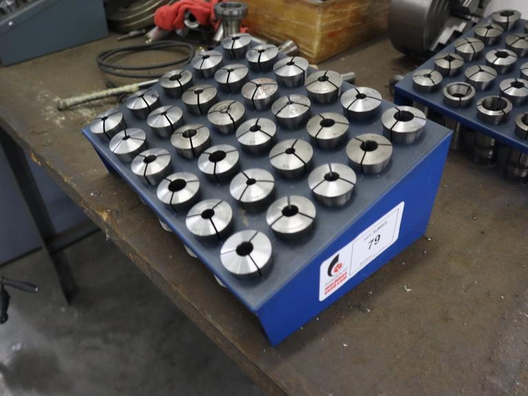 5C Collets with Metal Divider Rack- Auction Item