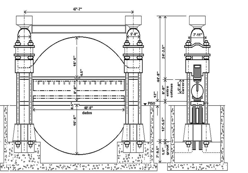 8,000 Ton x 40' Length Baldwin Press Brake