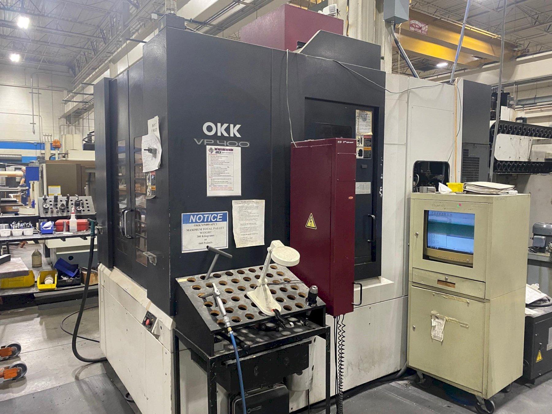 OKK VP400 CNC Vertical Pallet Changing Machining Center