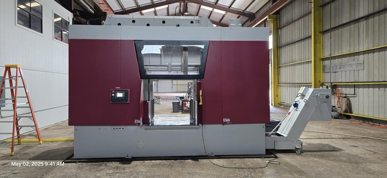41.7″ x 41.7″ H Behringer HBE1060A Horizontal Automatic Band Saw, 2022 – Conveyor