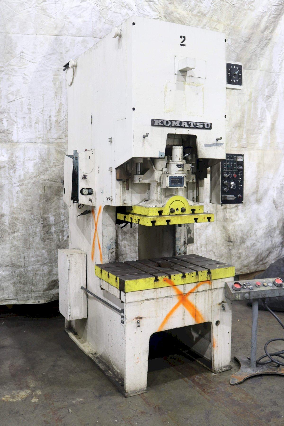 80 TON KOMATSU MODEL #OBS-80-2 GAP FRAME PRESS