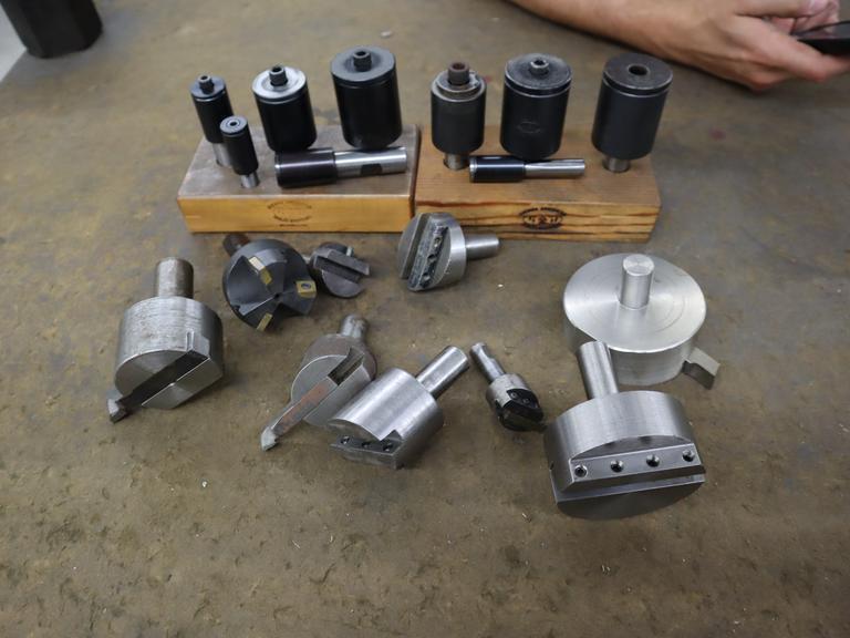Sierra American Small Slitting Saw Arbor Sets (2), and Assorted Fly Cutters, Straight Shanks- Auction Item