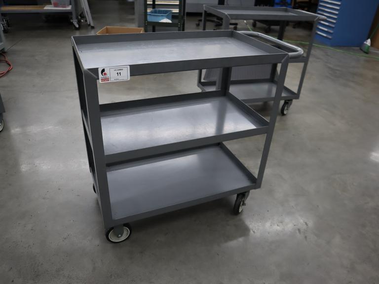 Uline Metal Tool Cart, 3 Shelves- Auction Item