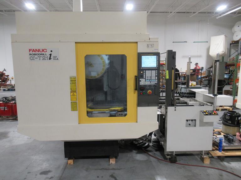 Fanuc Robodrill Alpha T21iEL CNC Drilling/Tapping Machine w/Automatic Pallet Changer, Renishaw Probing System, 21 ATC and MORE!!!- Auction Item