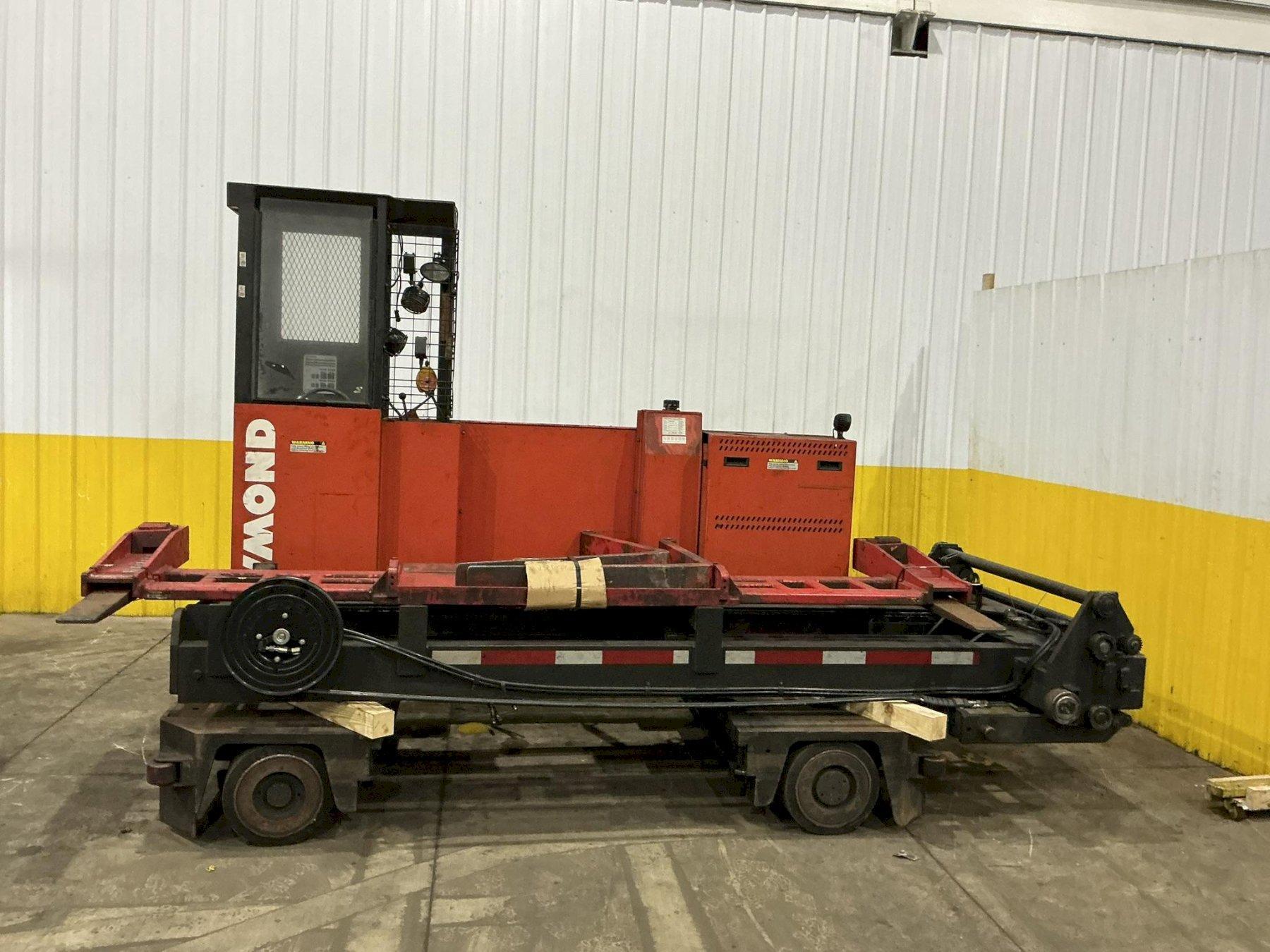 6,000 LBS RAYMOND MODEL #SL60TF NARROW AISLE ELECTRIC SIDE LOADED / FORKLIFT, NEW 2005: YOBRO #25065