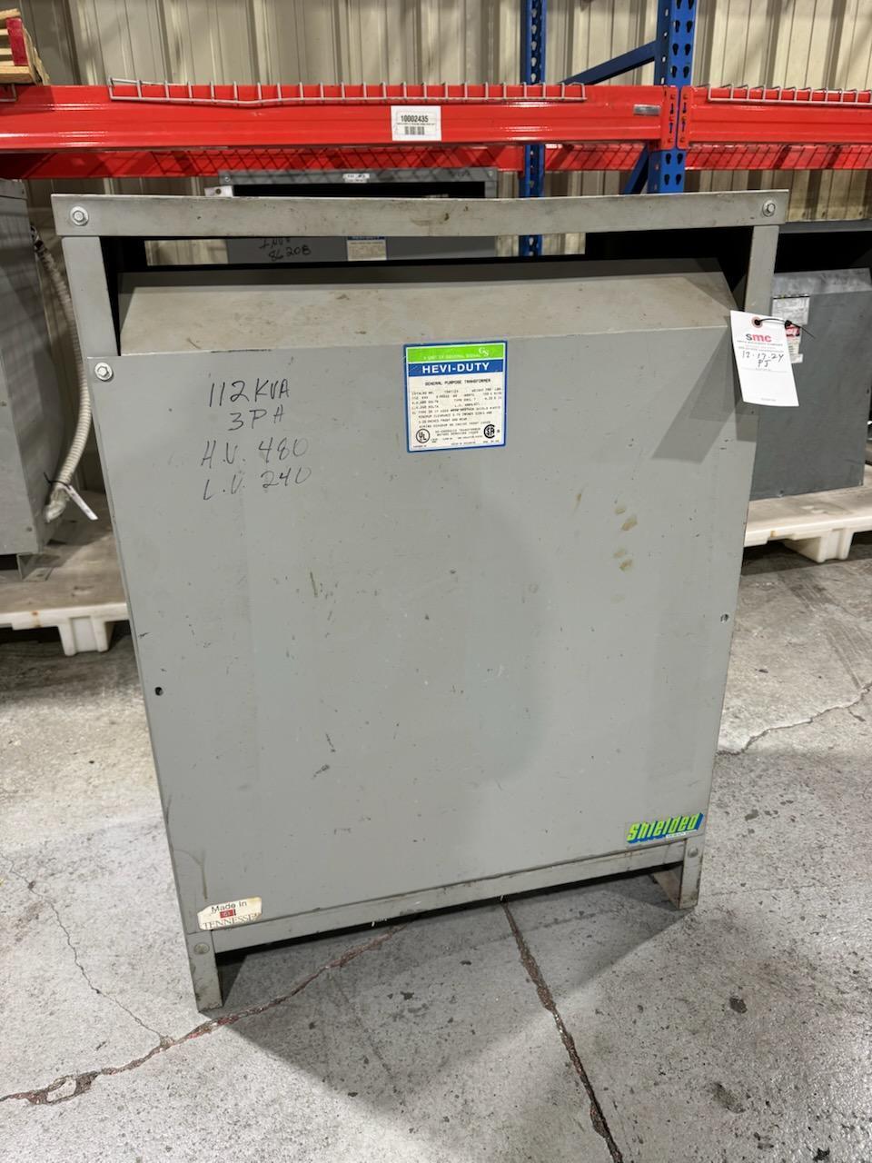 1 - PREOWNED GENERAL SIGNAL 112 KVA TRANSFORMER, MODEL #: T5H112S
