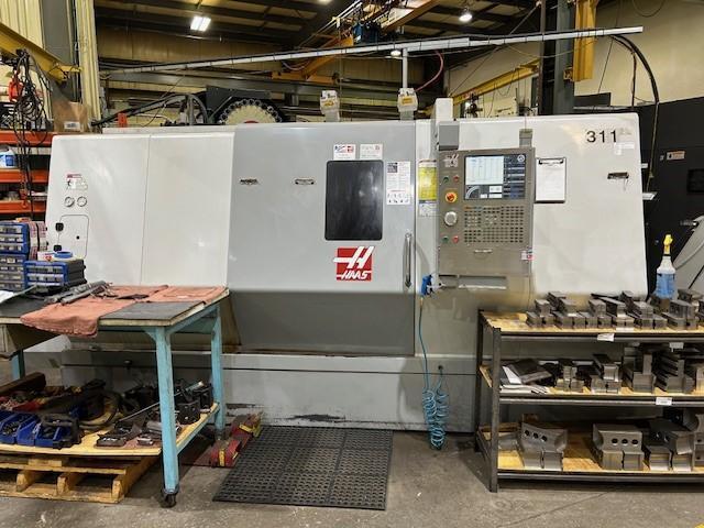 Haas SL-40BB CNC Lathe, 2006 – Tailstock, Chip Conveyor
