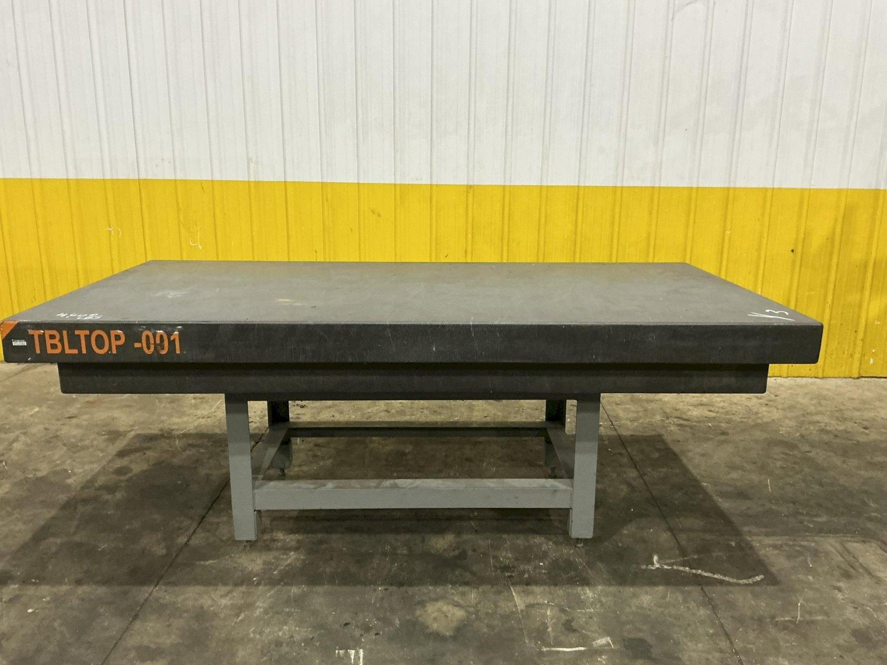 8' X 4' X 5" THICK BLACK GRANITE PRECISION INSPECTION TABLE: YOBRO #26198