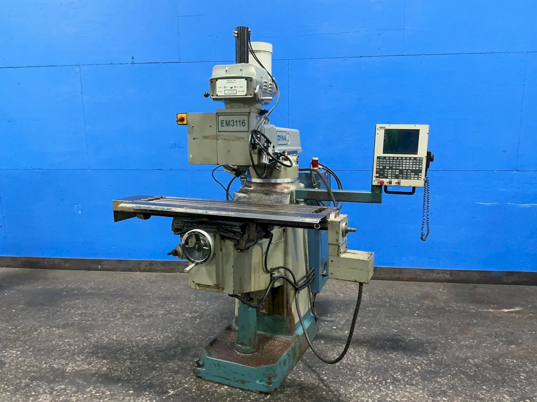 DYNA 10” X 50” CNC VERTICAL MILL  -  EM3116