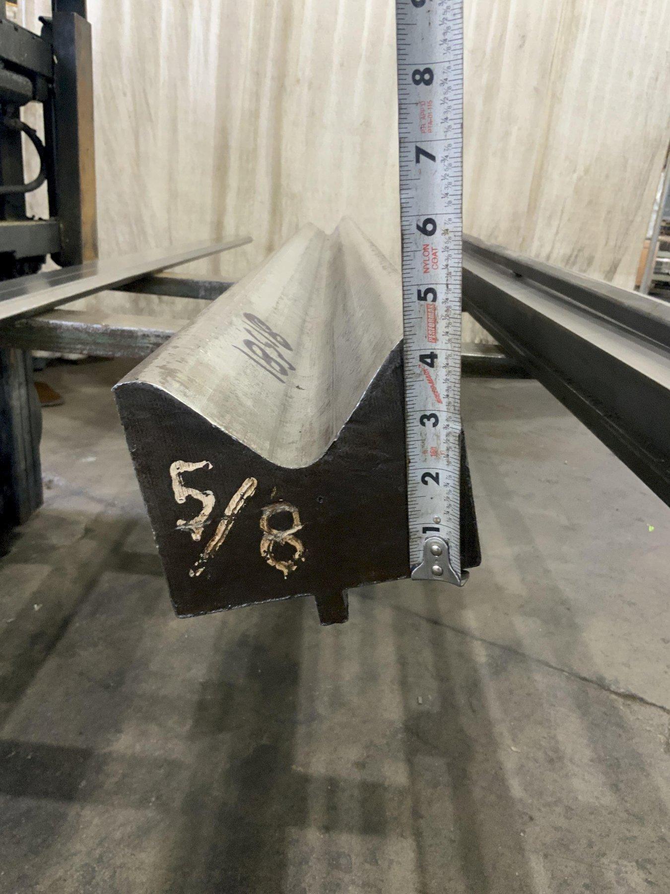 86-1/4" X 4" OPENING FEMALE PRESS BRAKE DIE: STOCK #81581