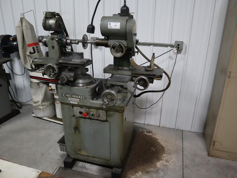 Cincinnati Monoset Tool and Cutter Grinder W/ Work Bench & Accessories - Auction Item