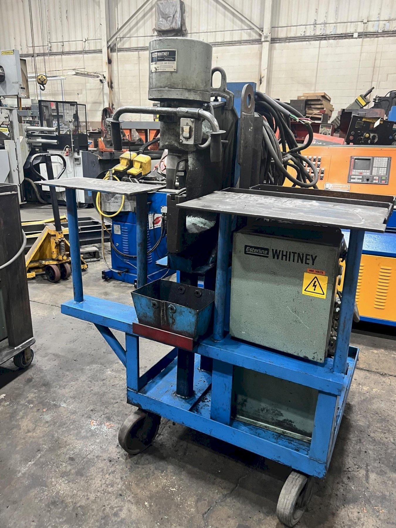 USED WHITNEY 70 TON PORTABLE HYDRAULIC WEB PUNCH MODEL 771, Stock# 11133
