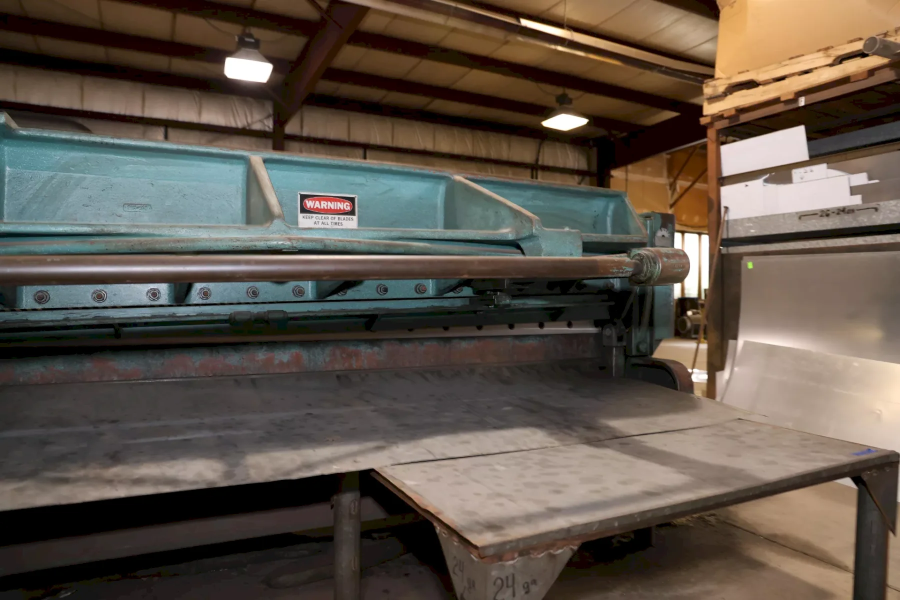 10' x 10 GA WYSONG POWER SQUARING SHEAR, MODEL: 1010-RD
