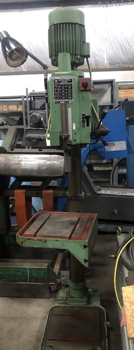 22" SOLBERGA GEARED HEAD DRILL PRESS