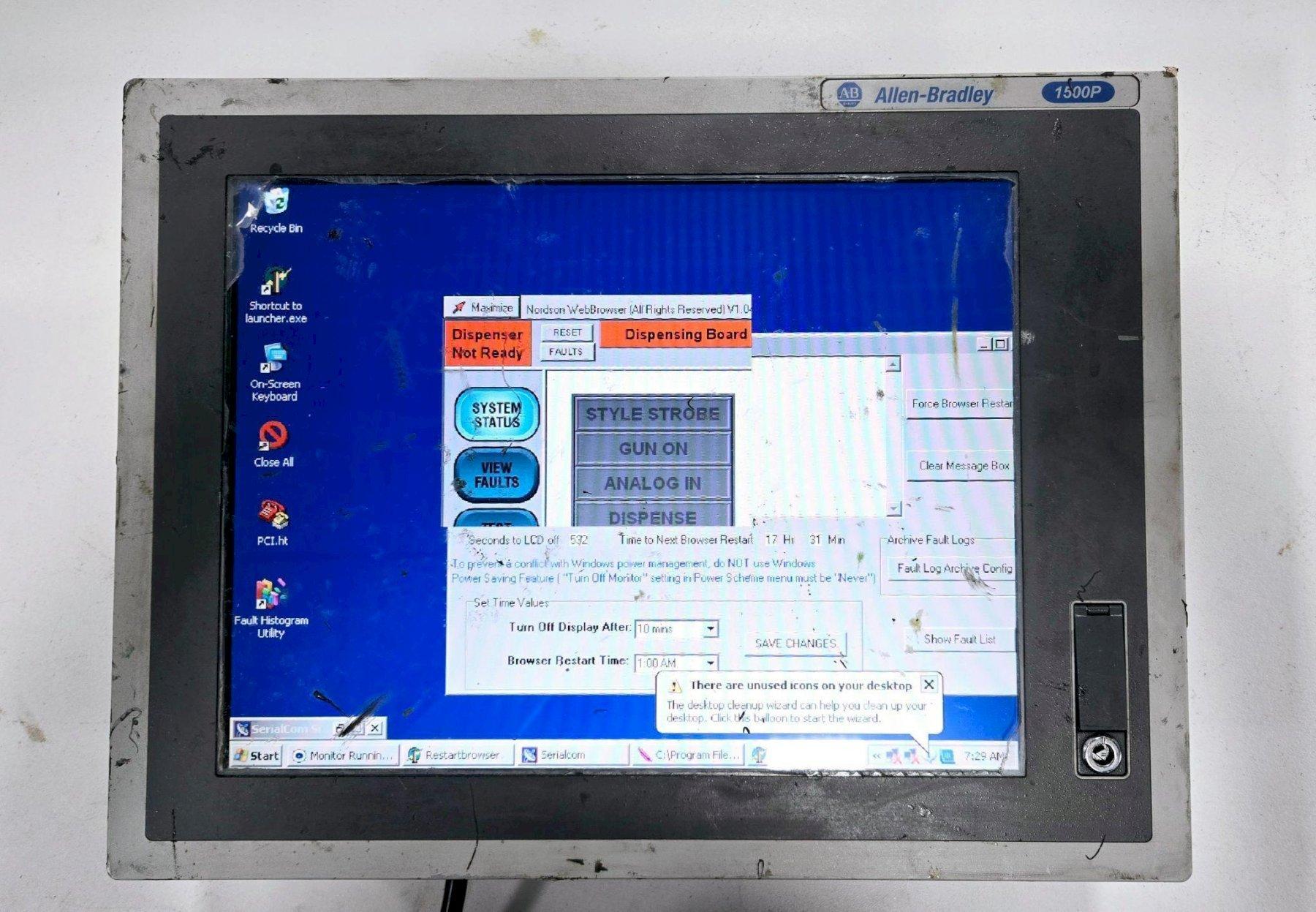 ALLEN BRADLEY 6181P-15TPXP SER E MONITOR DAMAGED