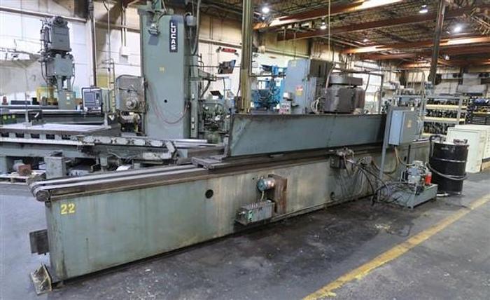 12" X 120" HANCHETT MODEL VS122 HYD HYDRAULIC-FEED VERTICAL-SPINDLE KNIFE/SURFACE GRINDER
