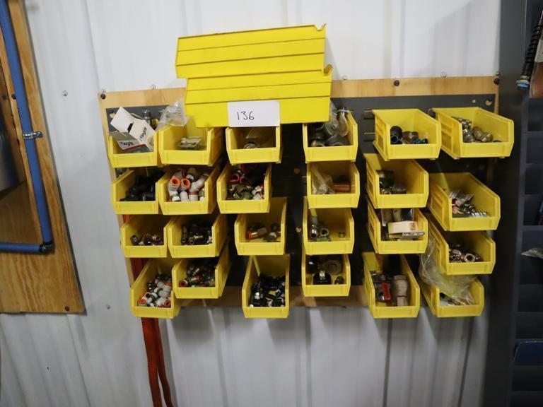 Air Hardware and Fitting in Plastic Bins- Auction Item