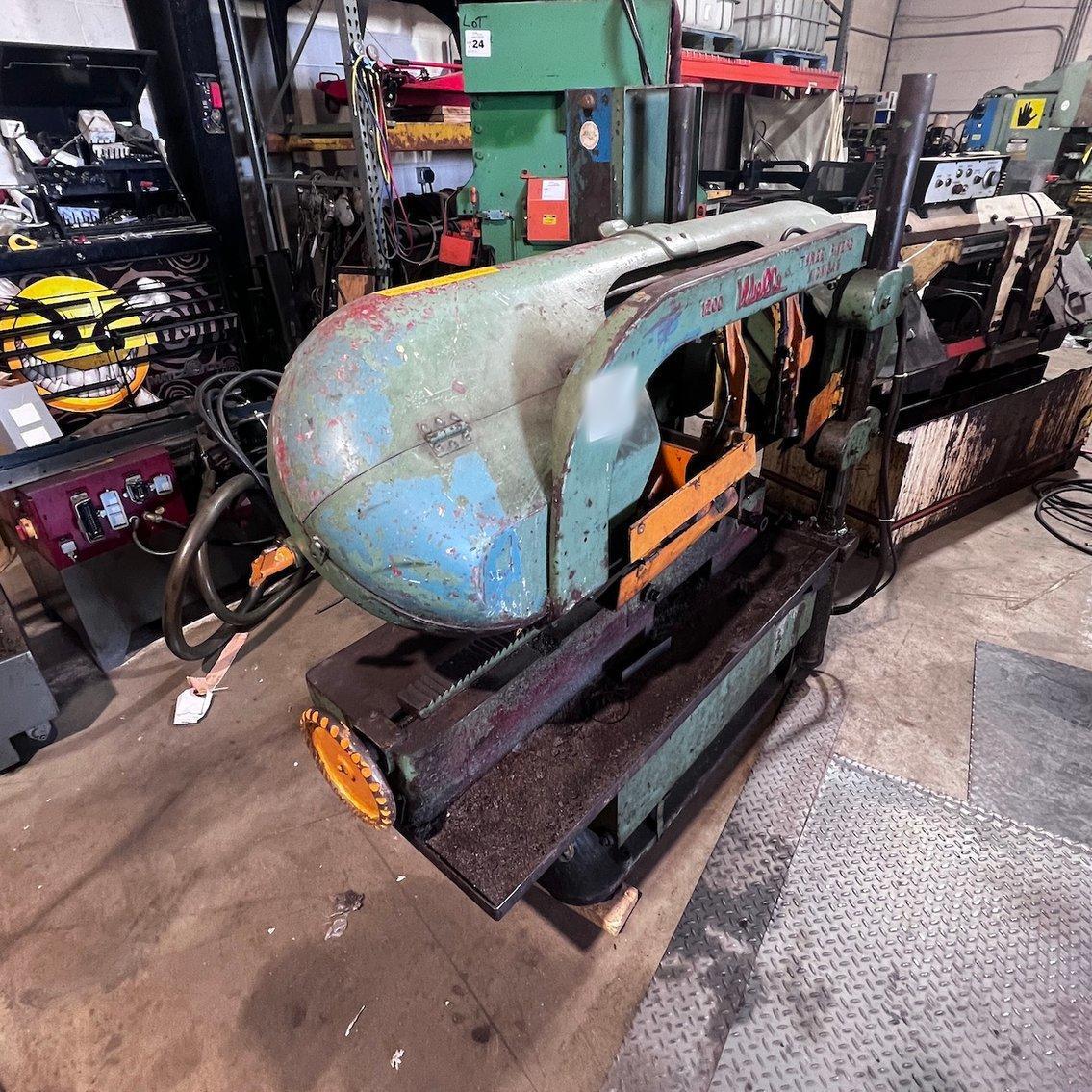 1 - PREOWNED WELLS SEMI-AUTOMATIC HORIZONTAL BANDSAW, MODEL #: 1200, S/N: 55012100