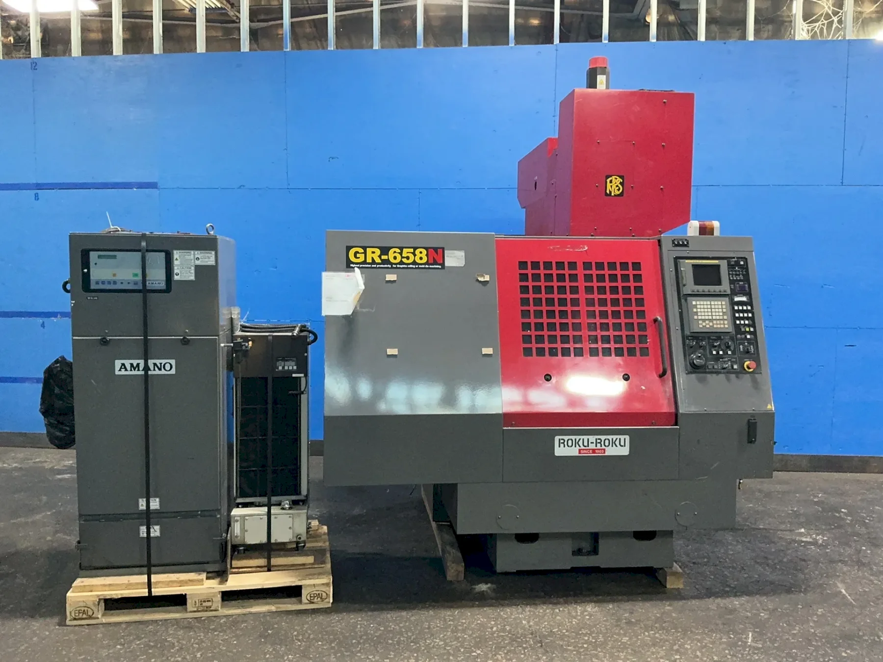 ROKU ROKU SANGYO LTD 19.5” X 29.5” TABLE CNC VERTICAL MACHINING CENTER  -  GR-658N