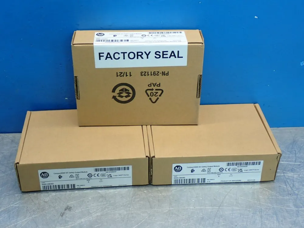 ALLEN BRADLEY 8-POINT SAFETY SOURCING OUTPUT MODULE, 3PCS  -  5069-OBV8S