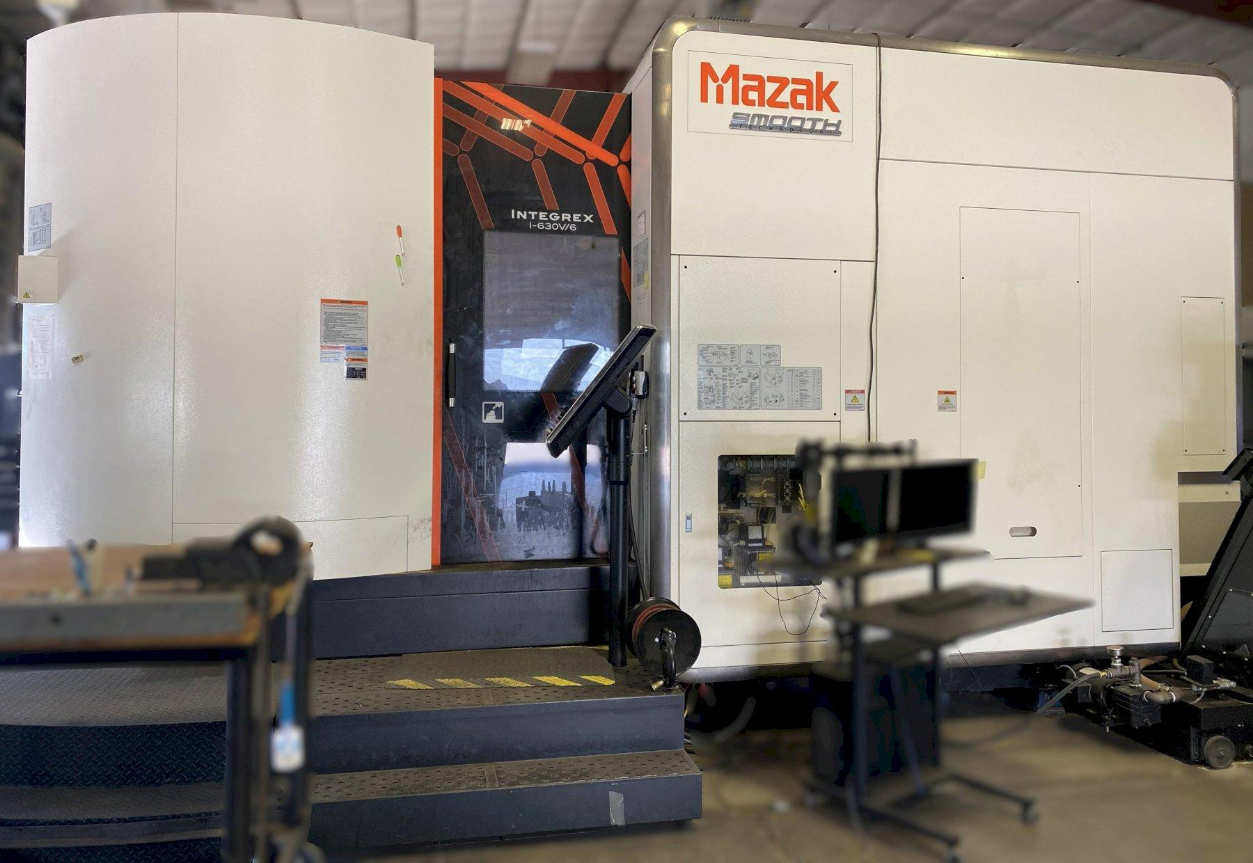 MAZAK INTEGREX i-630V/6 Equipped w/ 60 ATC, Automatic Tool Changing, High Pressure Coolant, Probing, High Torque 5,000 RPM spindle, Two Pallet Changer