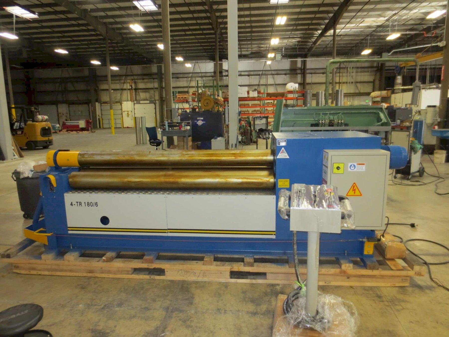 1 -  NEW LEMAS HYDRAULIC 4-ROLL DOUBLE-PINCH PLATE BENDING ROLL, MODEL #: 4-TR 180/10
