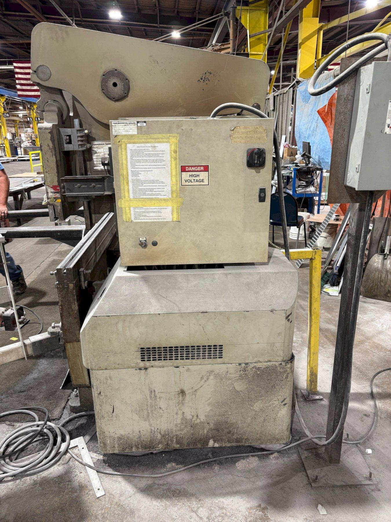 1 - PREOWNED ACCURPRESS PRESS BRAKE 100 TON X 10', MODEL # 710010, S/N: 5742