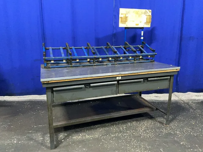 STRONG HOLD 36” X 72” / 2 DRAWERS WORKBENCH   -  T7236-MT-2DBG