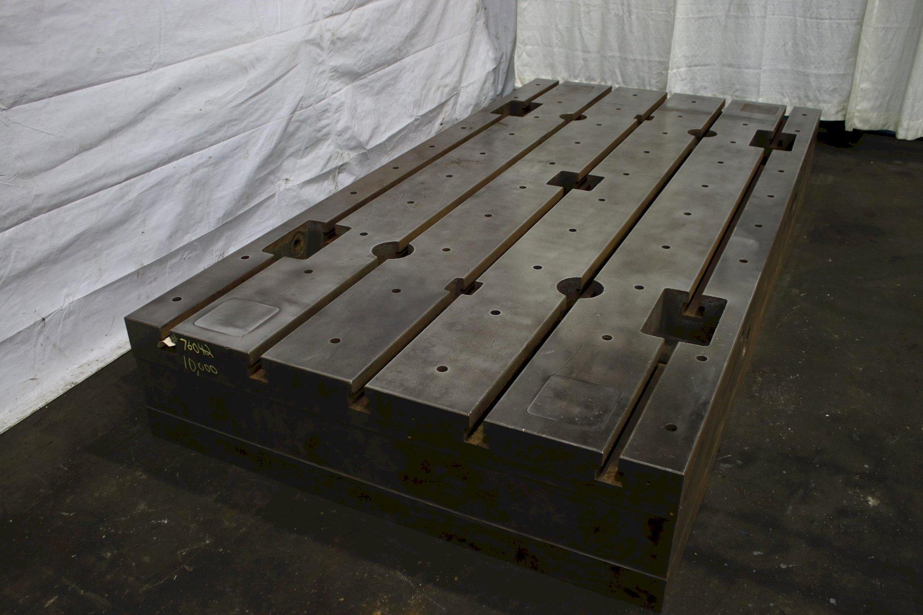 10' X 5' X 16" T SLOTED FLOOR PLATE: STOCK #76042