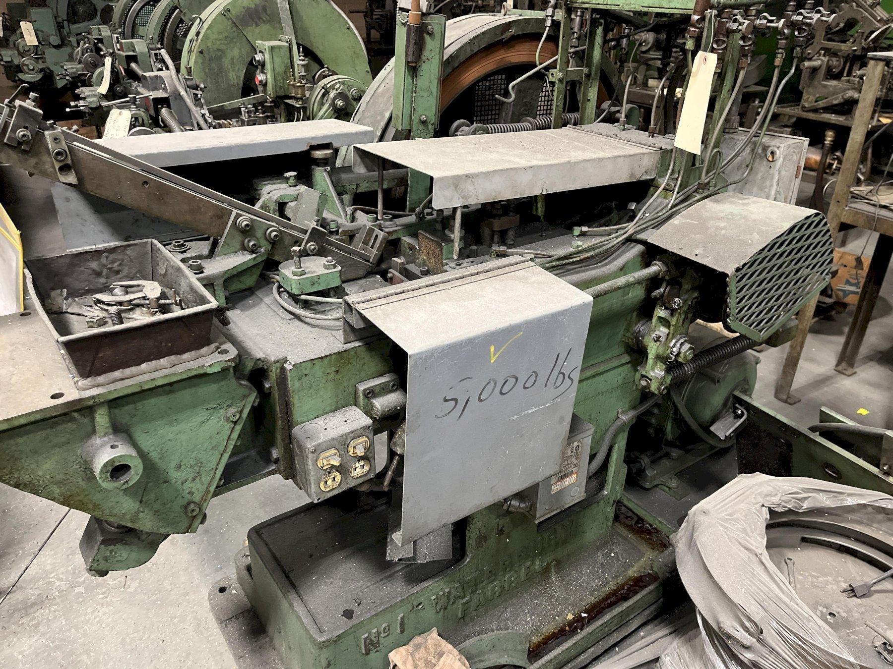 Waterbury Farrel Model #1 Bolt Head Trimmer 