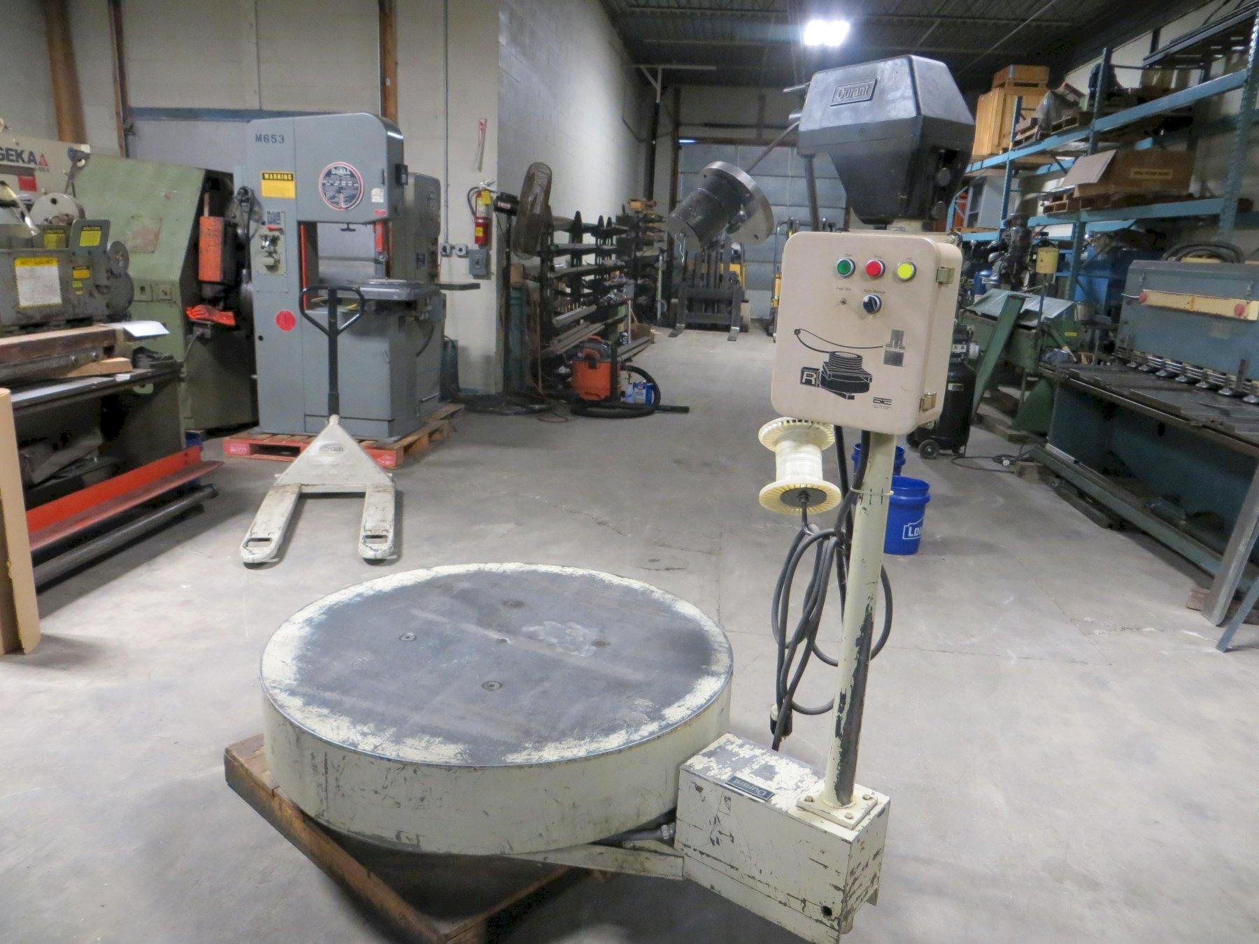 DURANT 5,000 LB. POWERED  PALLET UNCOILER, MODEL 5025-42