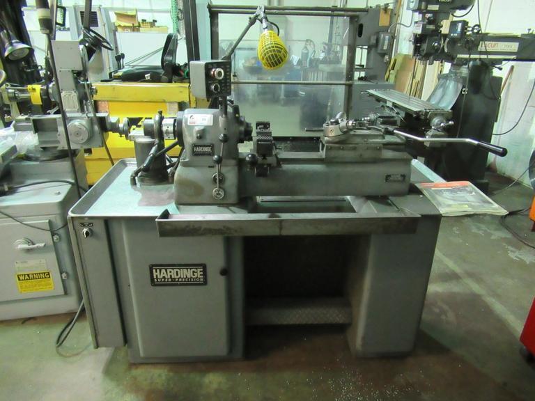 Hardinge DV-59 Second Operation Lathe, Vbl Speed, End Turret, Prod X Slide, 5C Collets- Auction Item