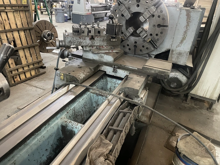 36" x 157" POREBA MODEL TPK-90A1/4M BIG BORE GAP BED ENGINE LATHE