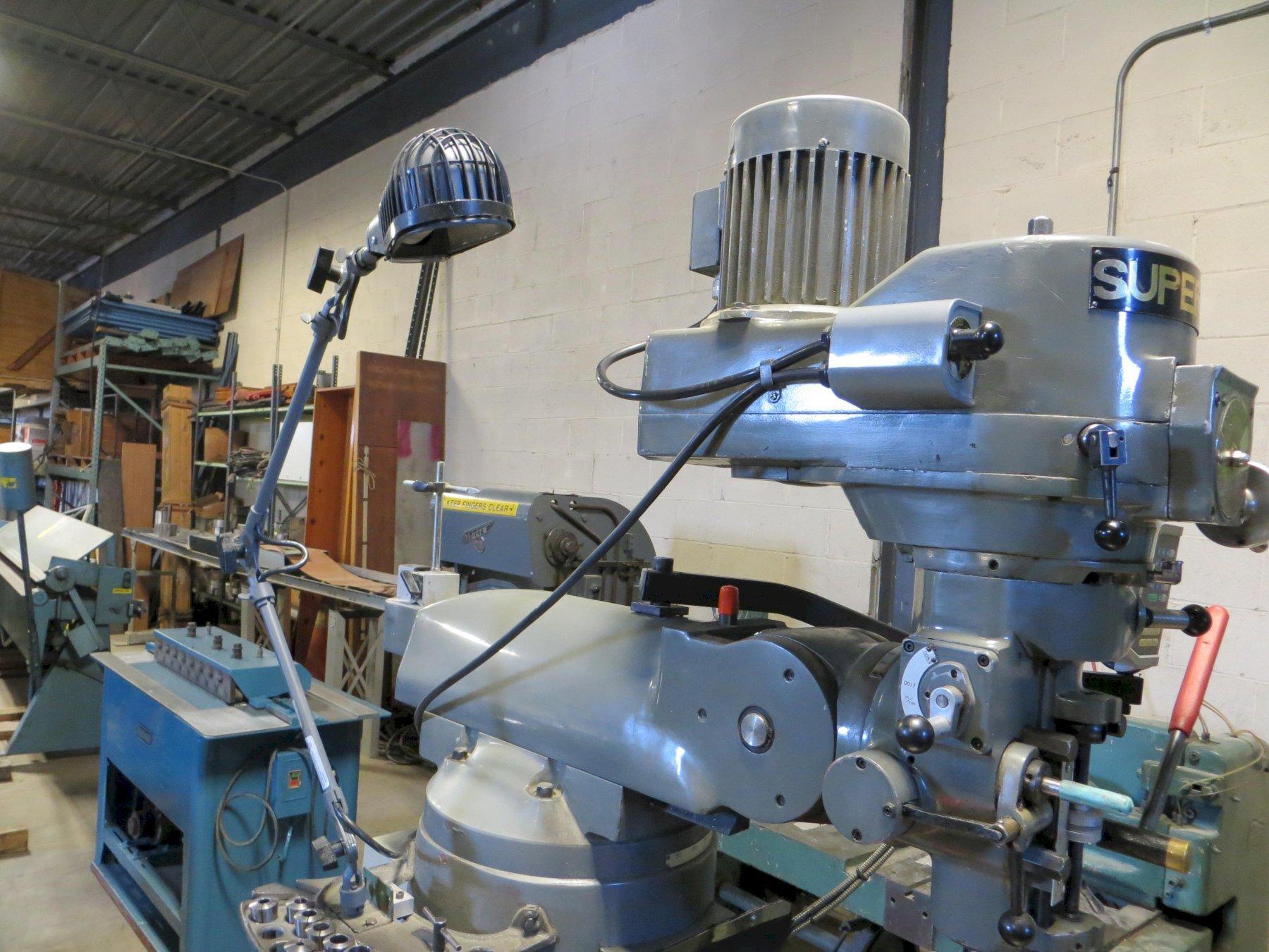 9" x 42" Supermax Vertical Milling Machine w/ Acu-Rite Digital Readout