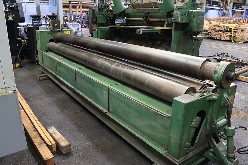 10 Ga. X 12 ft Hassleholms (Roundo) 3-Roll Hydraulic Plate Bending Roll Model PA 185/12