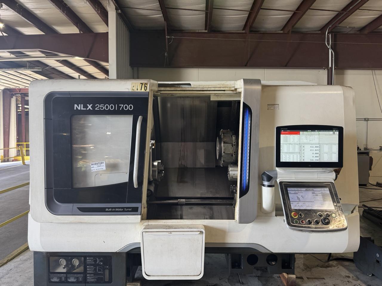 DMG Mori NLX 2500/700 CNC Lathe, 2019 – 10″ Chuck, Sub-Spindle, Chip Conveyor