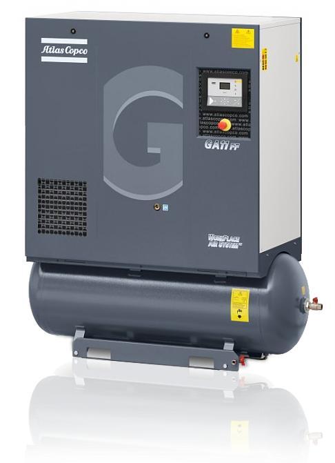 7.5 HP Atlas Copco GA5P-125 Rotary Screw Compressor, 2022 – Unused!