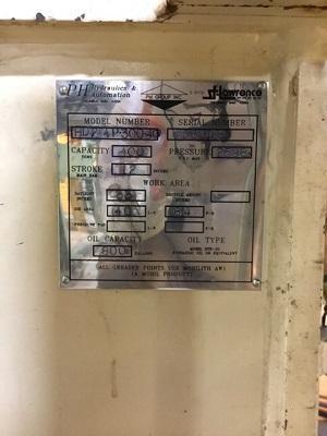 400 Ton PH #HD2-4P-300-40 Hydraulic 4-Post Press