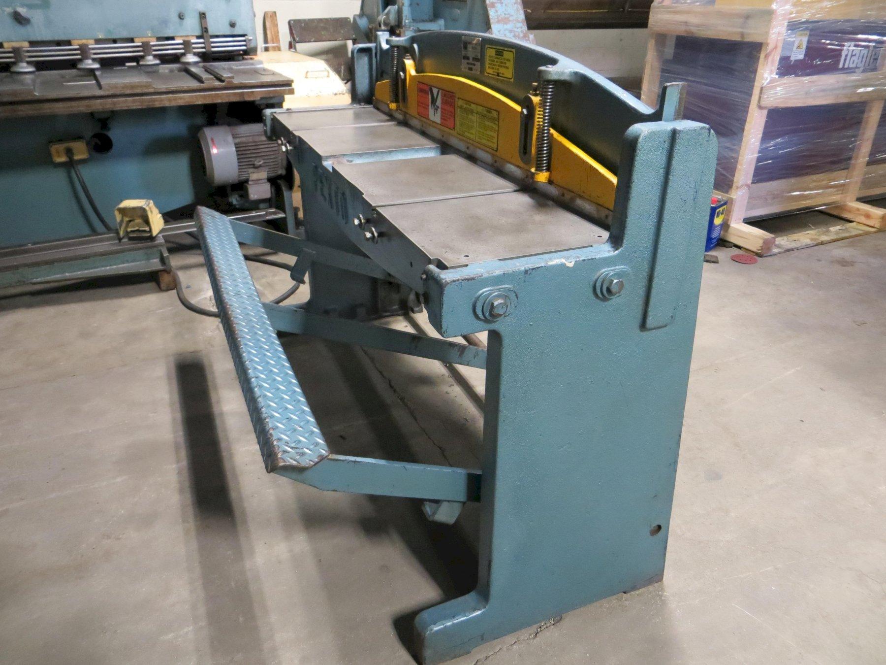 16 Ga x 52 in Pexto Foot Shear Model 152