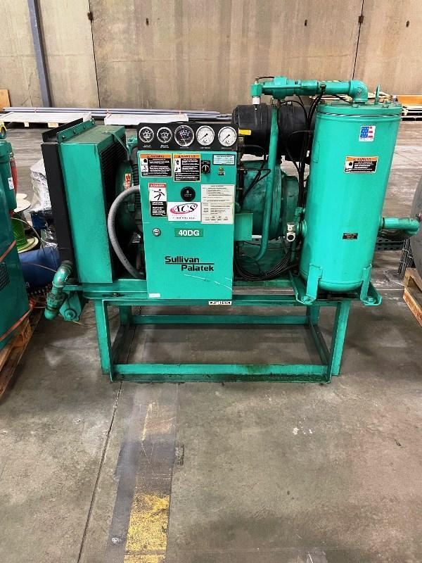40 HP SULLIVAN PALATED DG-40 INDUSTRIAL AIR COMPRESSOR