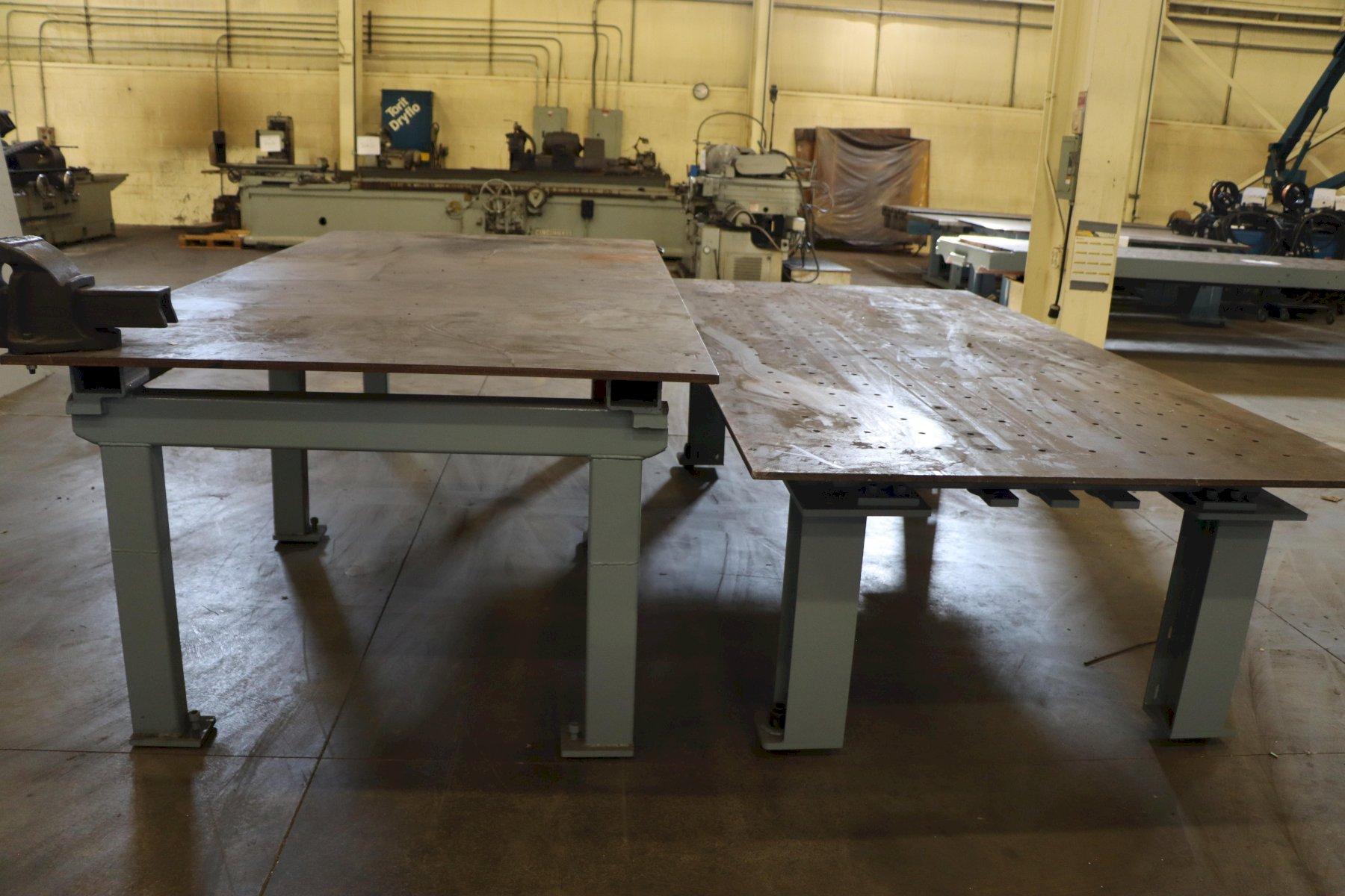 STEEL WORK BENCH / LAYOUT TABLE WITH DRILLED & TAPPED HOLES: YOBRO #26225