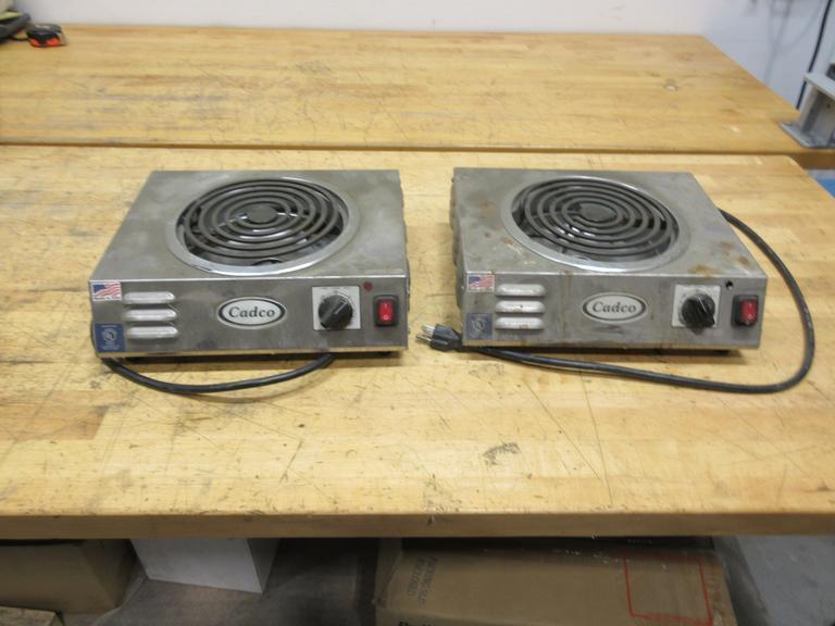Cadco CSR-3T Electric Hot Plates (2 Units) 110V Single Phase **Both Work**- Auction Item