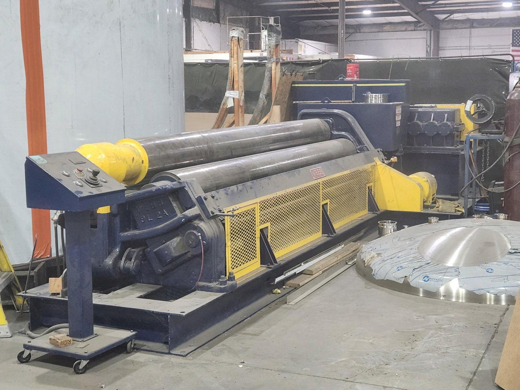 12' X 1/2" WEBB MODEL #9L-1312 3 ROLL INITIAL PINCH PLATE ROLL : YOBRO #24943