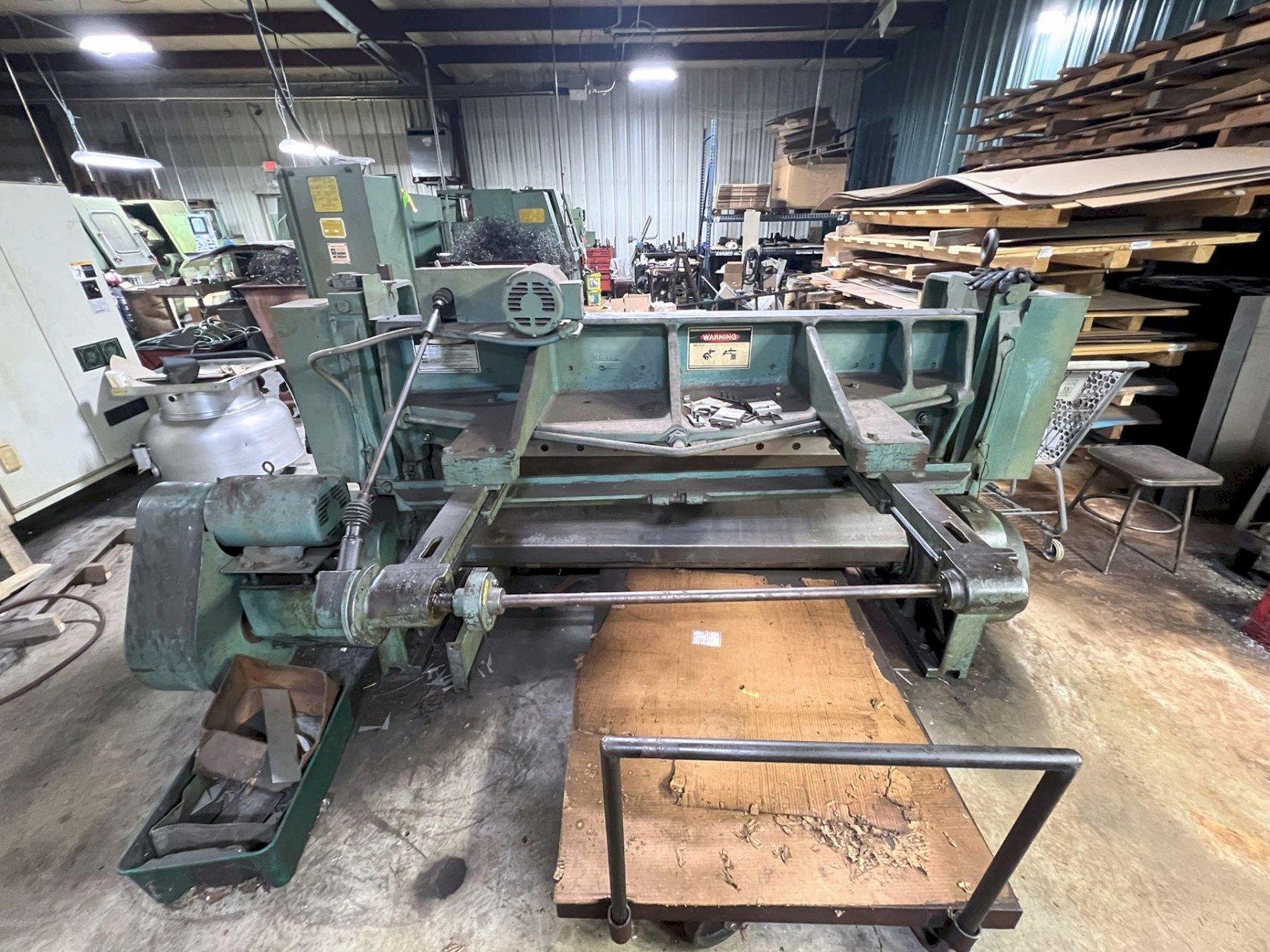 3/16" x 6' WYSONG MECHANICAL SHEAR MODEL 772