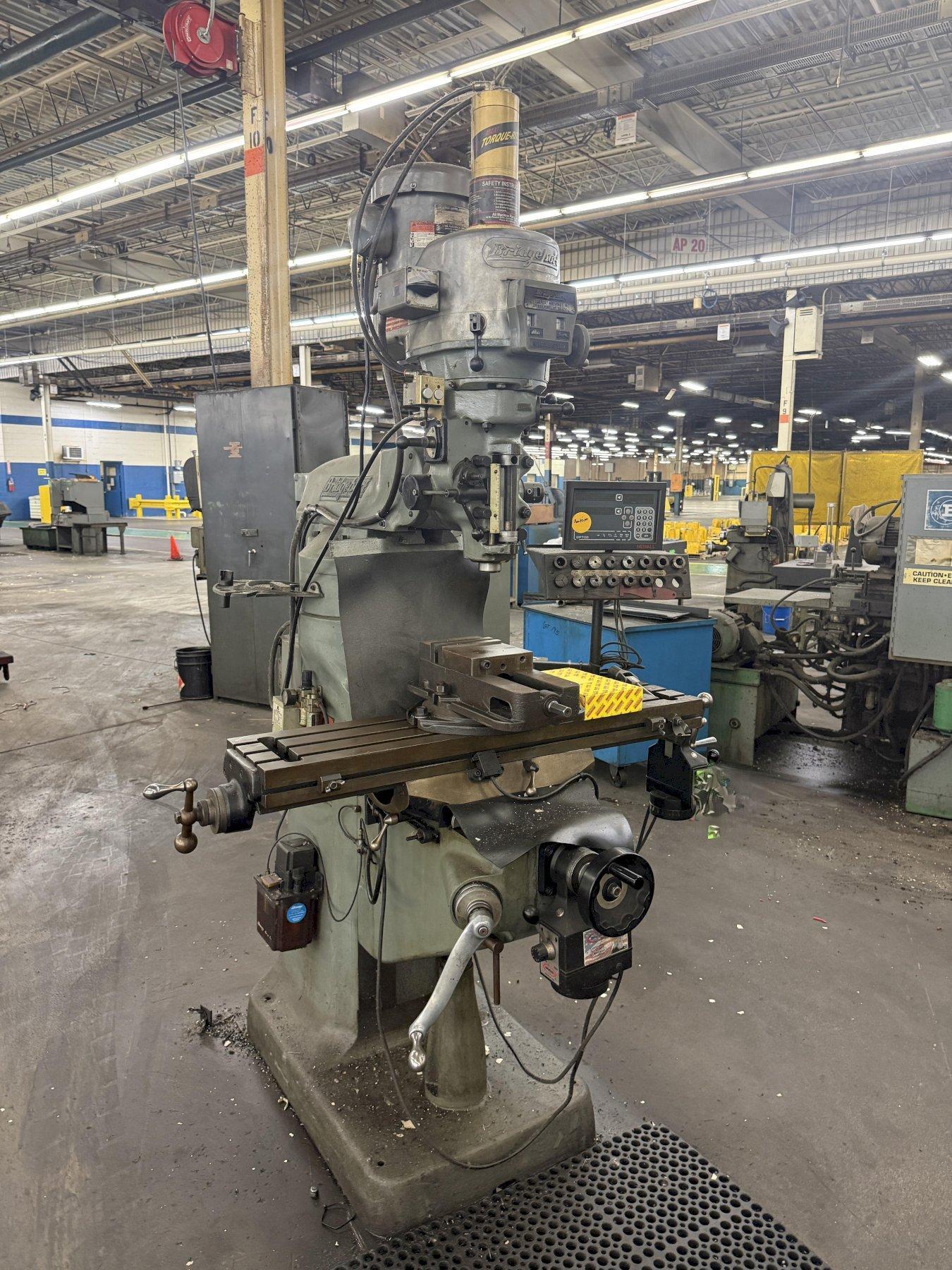 2 HP BRIDGEPORT VERTICAL MILL: YOBRO #25295