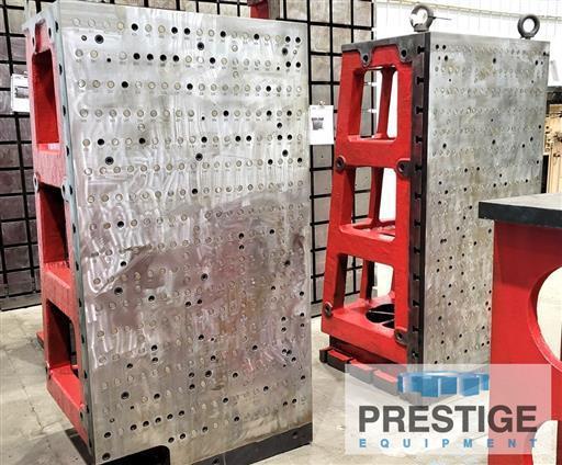 74.625" x 39.375" T-Slotted Angle Plates w/ Surface Fixture Plates, Qty. 2