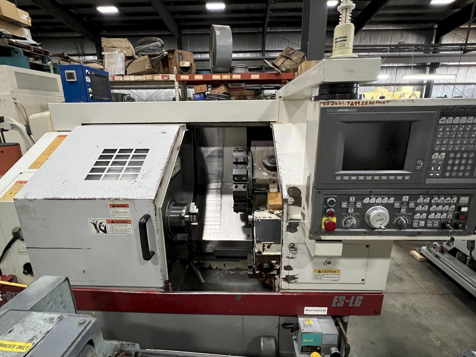 OKUMA ESL6 CNC LATHE, 6" CHUCK, OSPU10L CONTROL, IGF PROGRAMMING, TOOLING, 2006